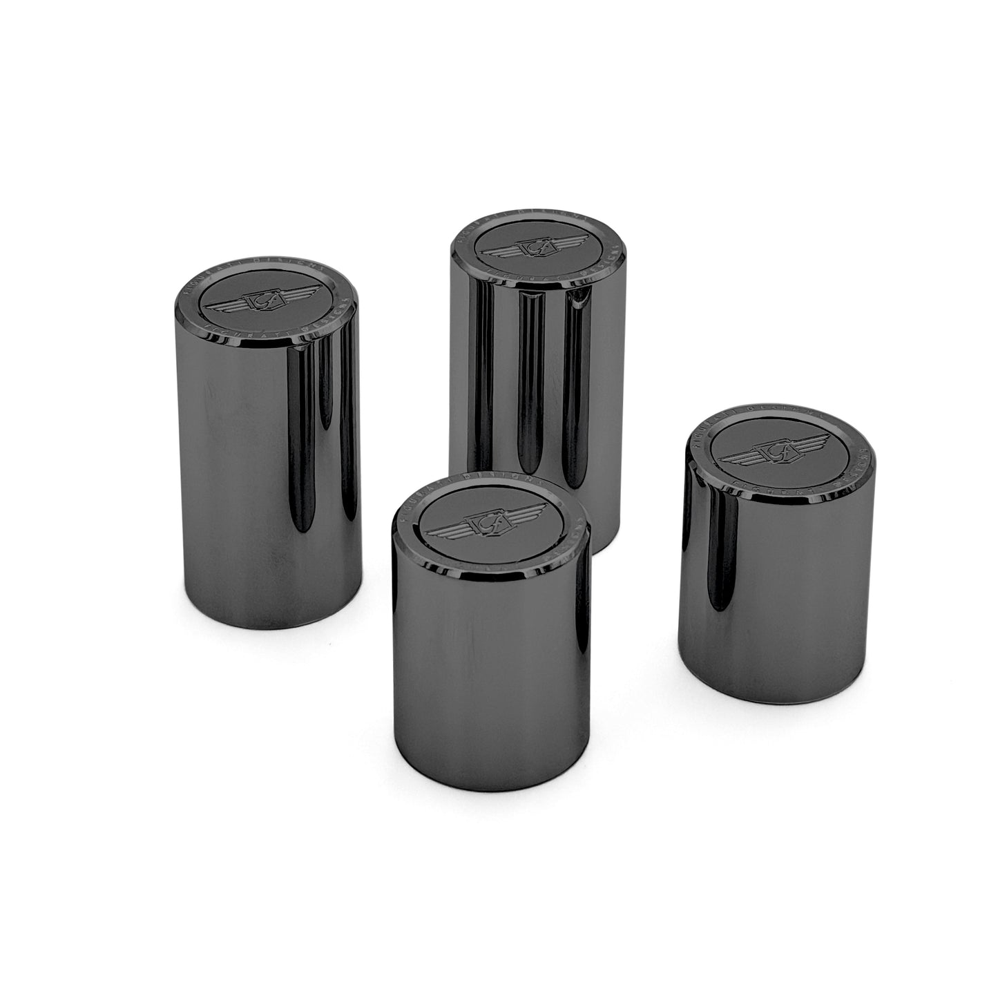 Figurati Designs Docking Cover Set for Harley-Davidson - Stainless-Steel Black