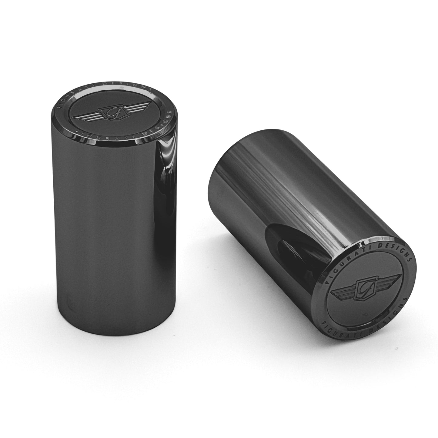 Figurati Designs Docking Cover Set for Harley-Davidson - Stainless-Steel Black
