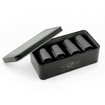 Figurati Designs Docking Cover Set for Harley-Davidson - Stainless-Steel Black