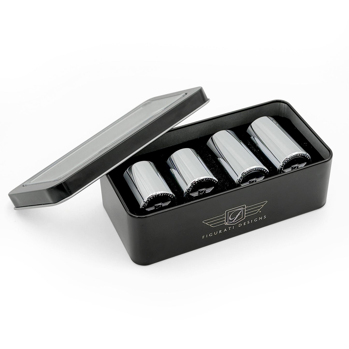 Figurati Designs Docking Cover Set for Harley-Davidson - Stainless-Steel