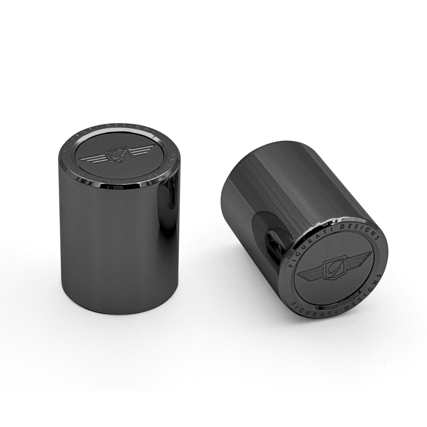 Figurati Designs Docking Cover Set for Harley-Davidson - Stainless-Steel Black