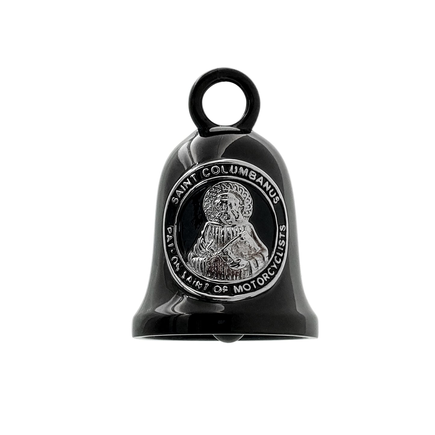 Guardian Bell with Hardware - Patron Saint of Motorcyclist - Black