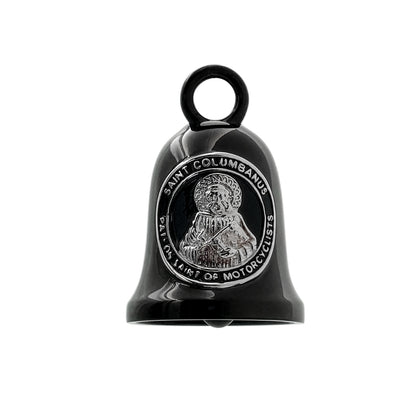 Guardian Bell with Hardware - Patron Saint of Motorcyclist - Black