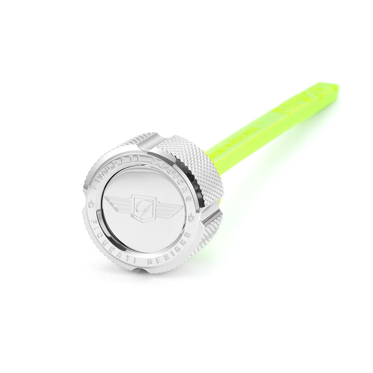 Signature Magnetic Dipstick for Indian PowerPlus (2020-2024) - Knurled Silver