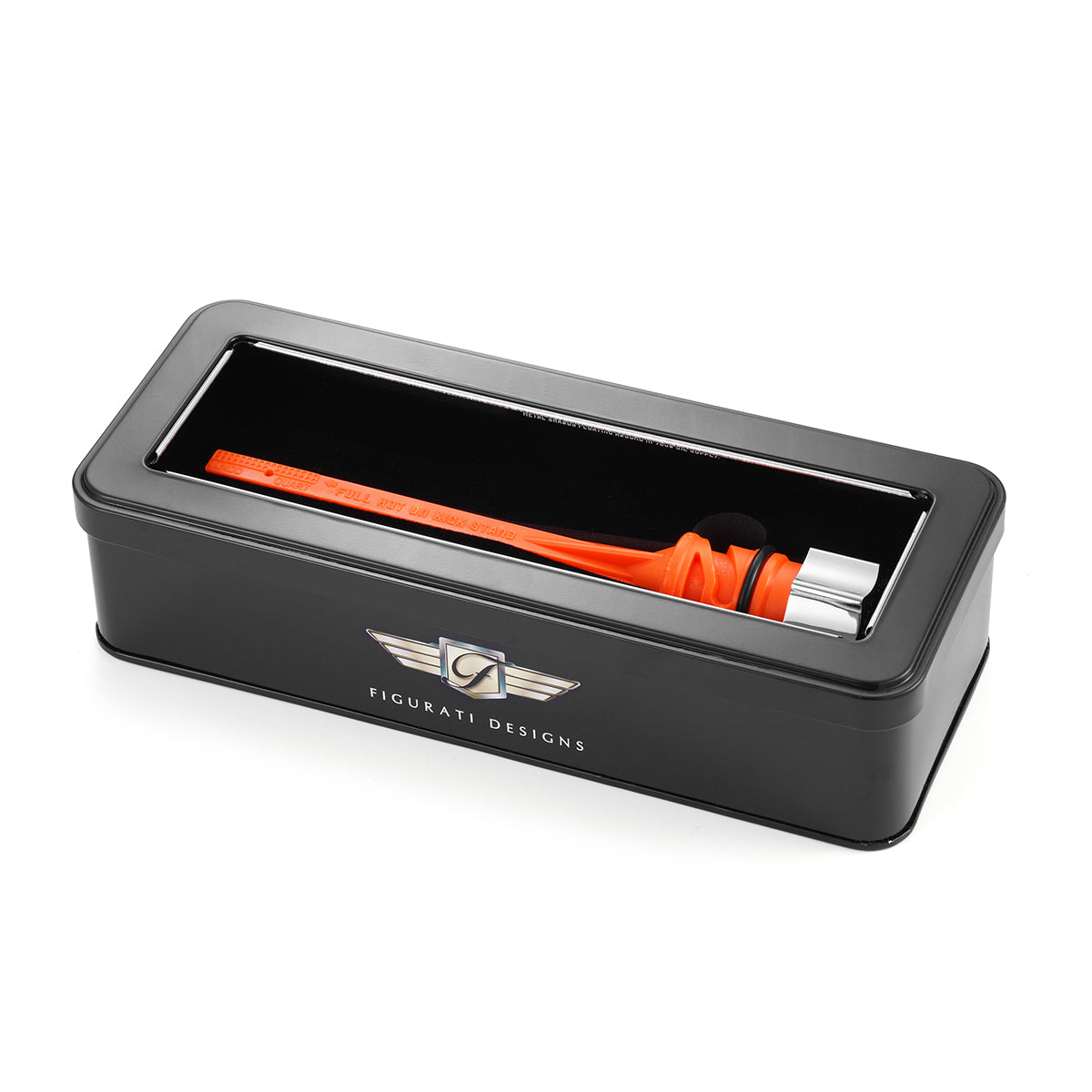 Signature Magnetic Dipstick for Harley-Davidson M8 Softail - Curved Silver