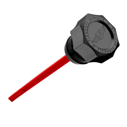 Performance Magnetic Dipstick for Harley-Davidson Dyna (1999-2005) - Curved Black