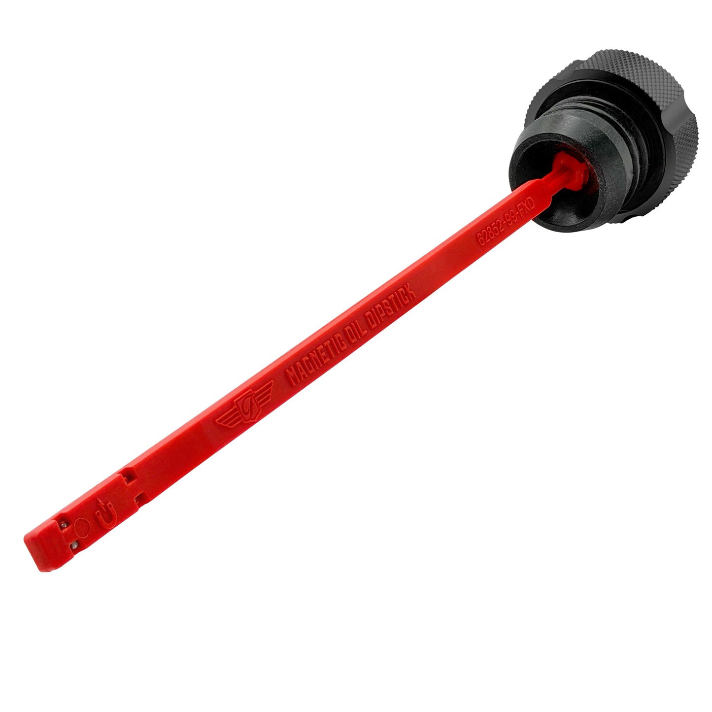 Performance Magnetic Dipstick for Harley-Davidson Dyna (1999-2005) - Knurled Black
