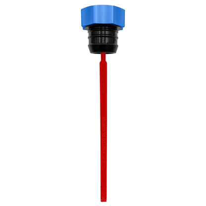 Performance Magnetic Dipstick for Harley-Davidson Dyna (1999-2005) - Curved Blue