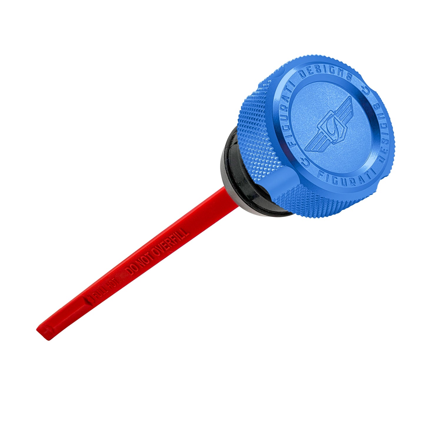 Performance Magnetic Dipstick for Harley-Davidson Dyna (1999-2005) - Knurled Blue