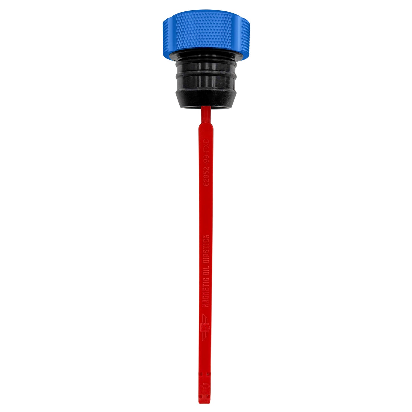 Performance Magnetic Dipstick for Harley-Davidson Dyna (1999-2005) - Knurled Blue