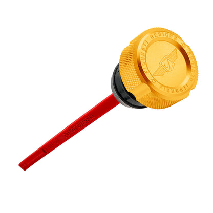 Performance Magnetic Dipstick for Harley-Davidson Dyna (1999-2005) - Knurled Gold