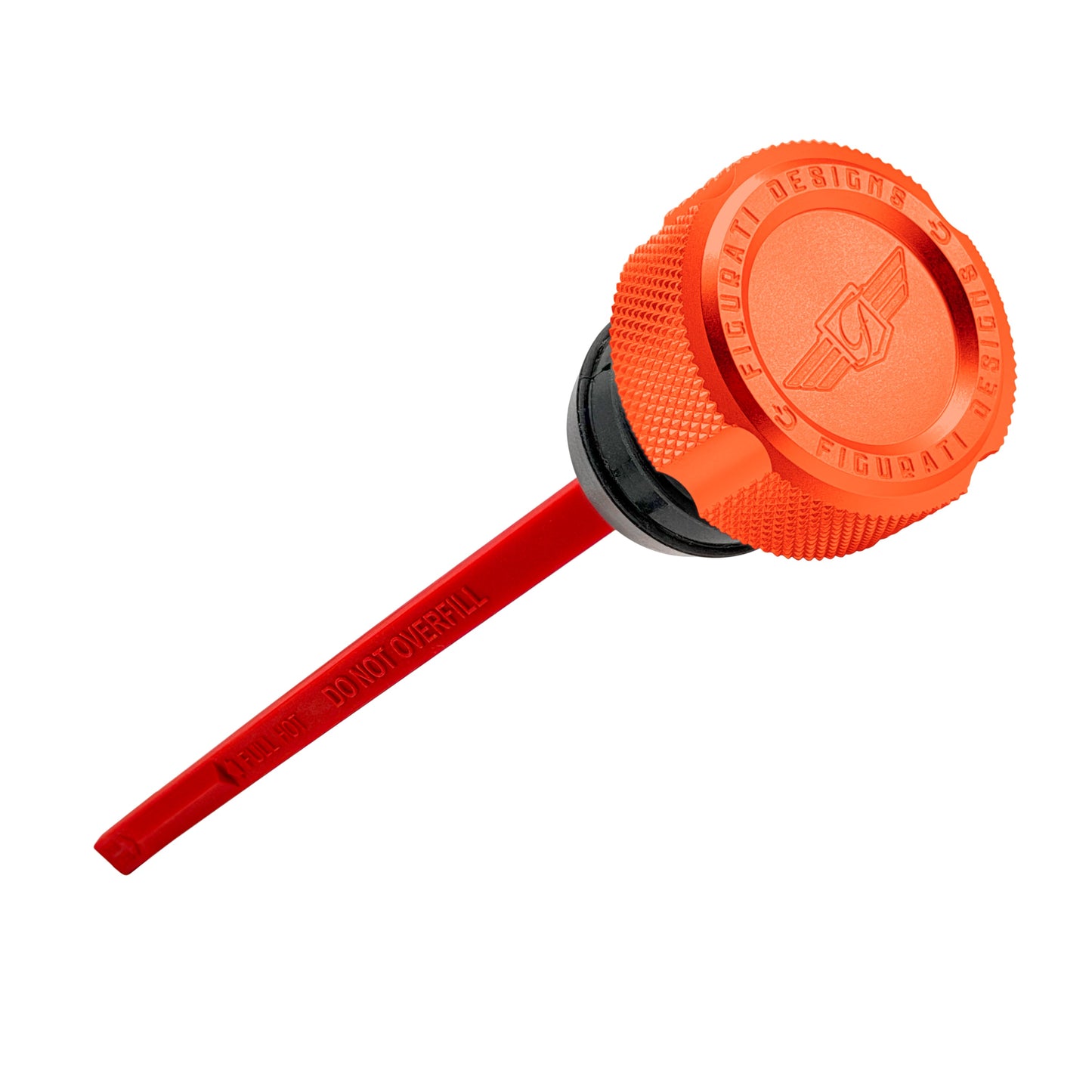 Performance Magnetic Dipstick for Harley-Davidson Dyna (1999-2005) - Knurled Orange