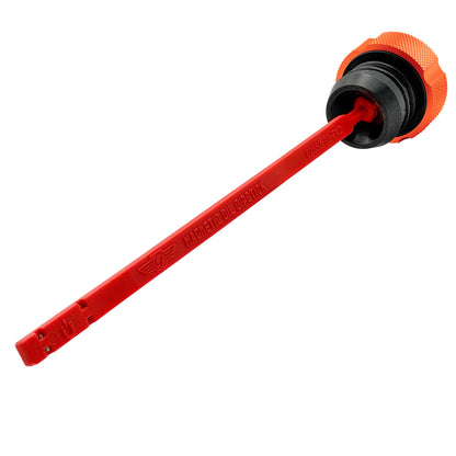 Performance Magnetic Dipstick for Harley-Davidson Dyna (1999-2005) - Knurled Orange