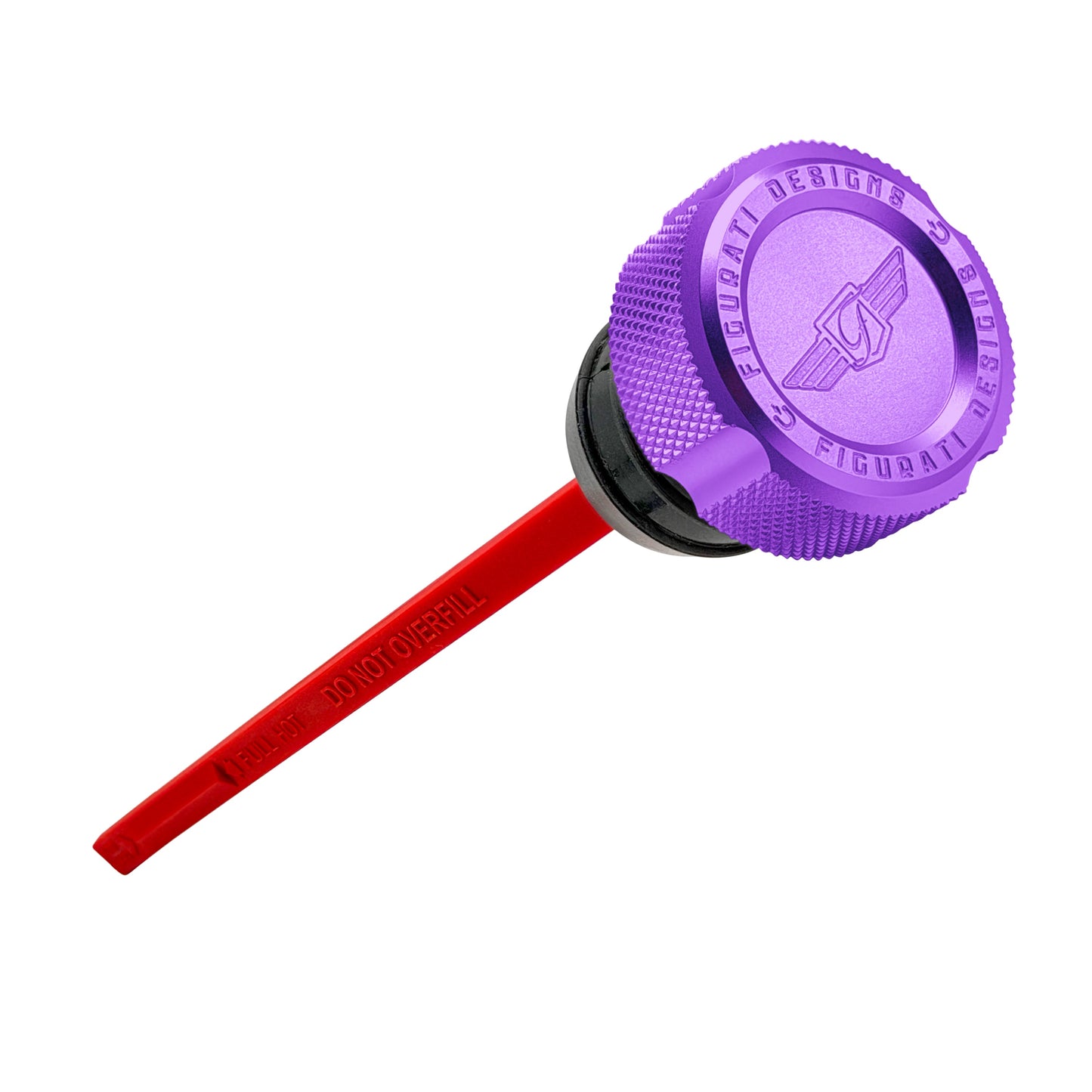Performance Magnetic Dipstick for Harley-Davidson Dyna (1999-2005) - Knurled Purple