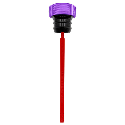 Performance Magnetic Dipstick for Harley-Davidson Dyna (1999-2005) - Knurled Purple