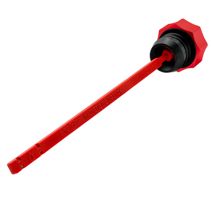 Performance Magnetic Dipstick for Harley-Davidson Dyna (1999-2005) - Curved Red