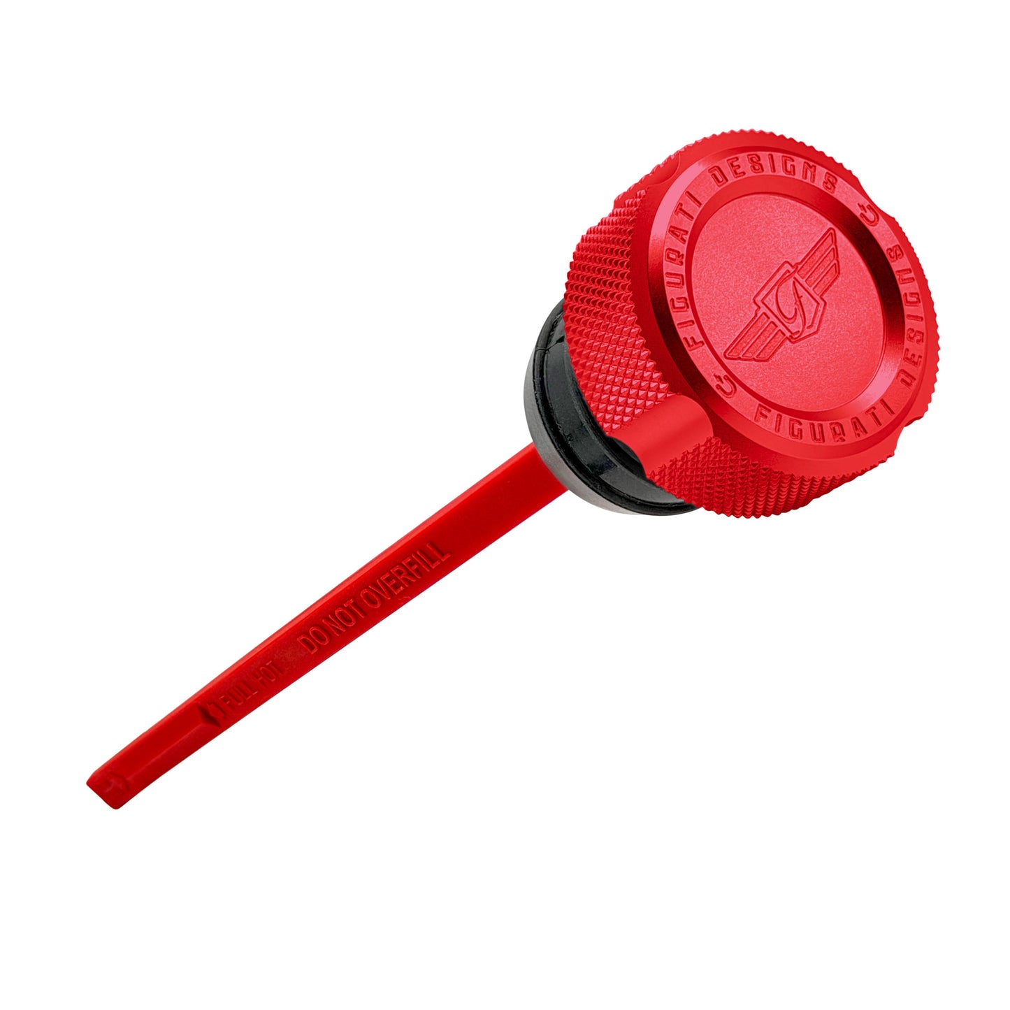 Performance Magnetic Dipstick for Harley-Davidson Dyna (1999-2005) - Knurled Red