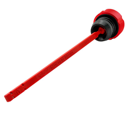 Performance Magnetic Dipstick for Harley-Davidson Dyna (1999-2005) - Knurled Red