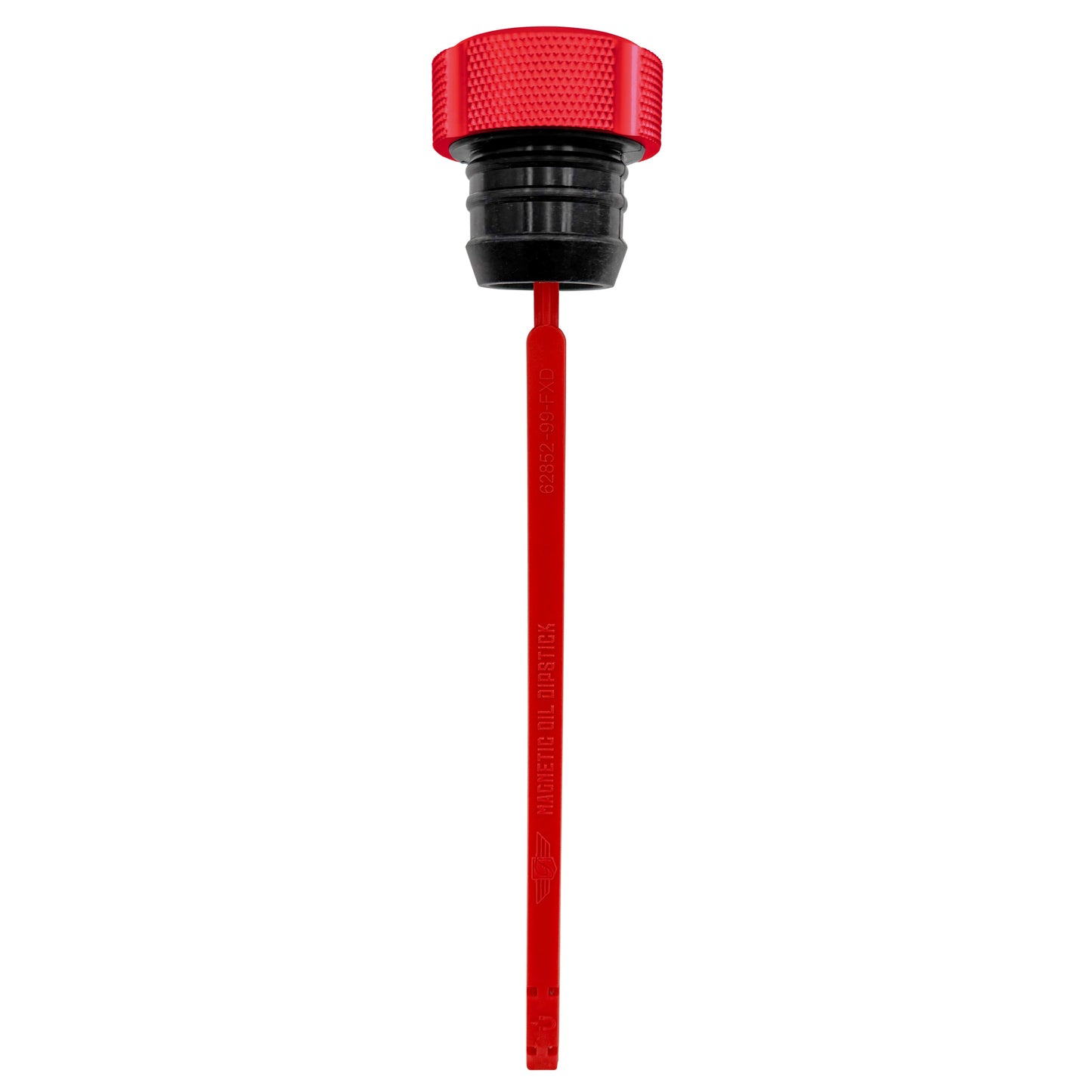 Performance Magnetic Dipstick for Harley-Davidson Dyna (1999-2005) - Knurled Red