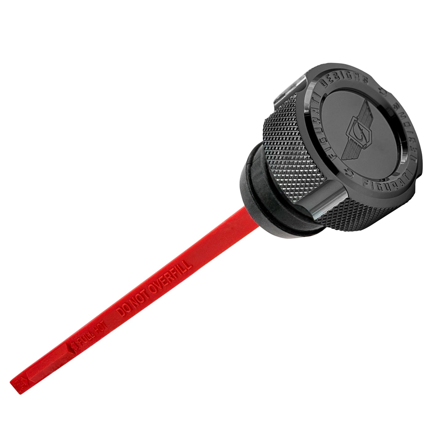 Signature Magnetic Dipstick for Harley-Davidson Dyna (1999-2005) - Knurled Black
