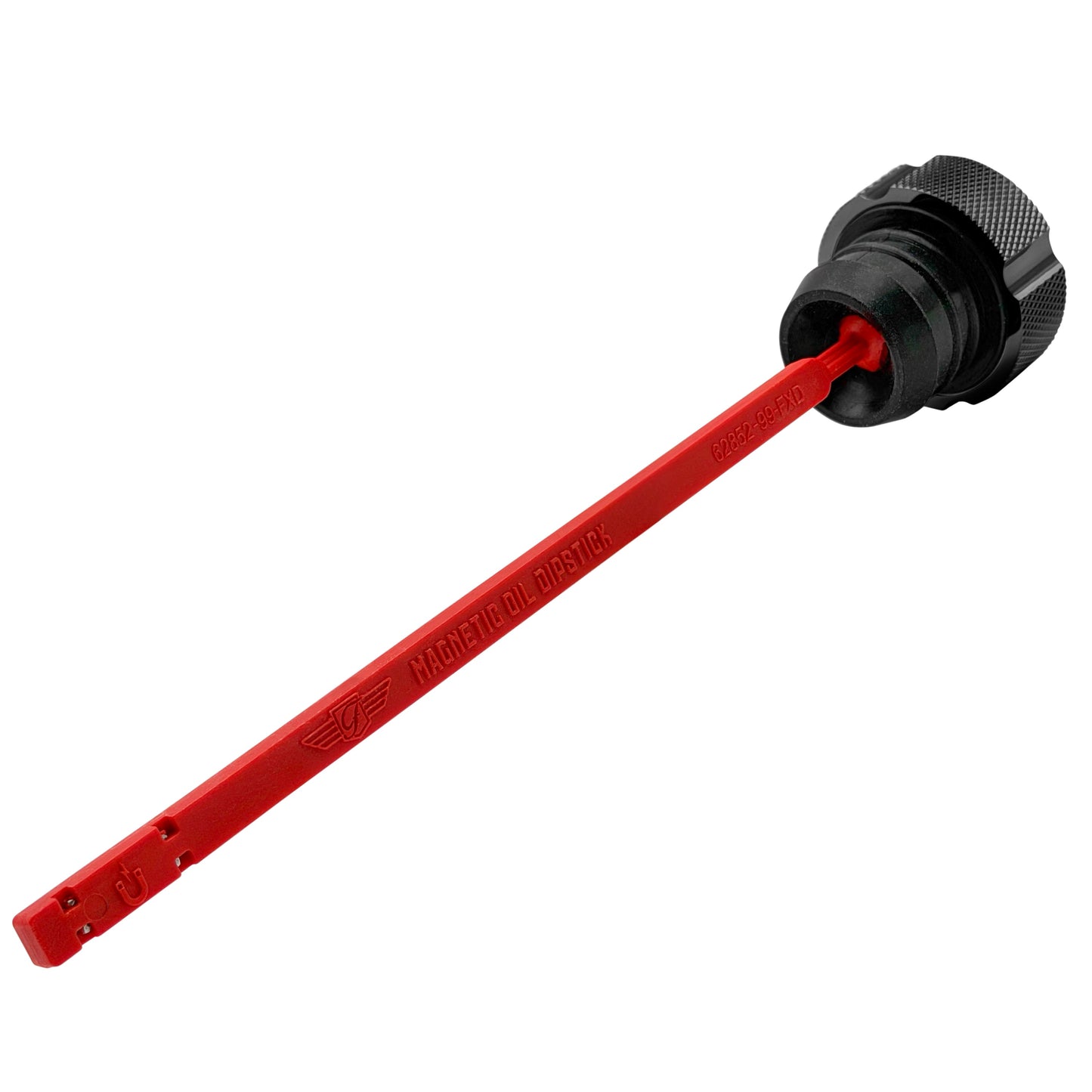 Signature Magnetic Dipstick for Harley-Davidson Dyna (1999-2005) - Knurled Black