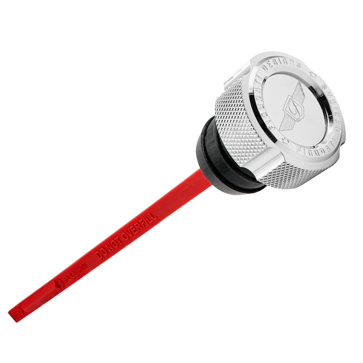 Signature Magnetic Dipstick for Harley-Davidson Dyna (1999-2005) - Knurled Silver