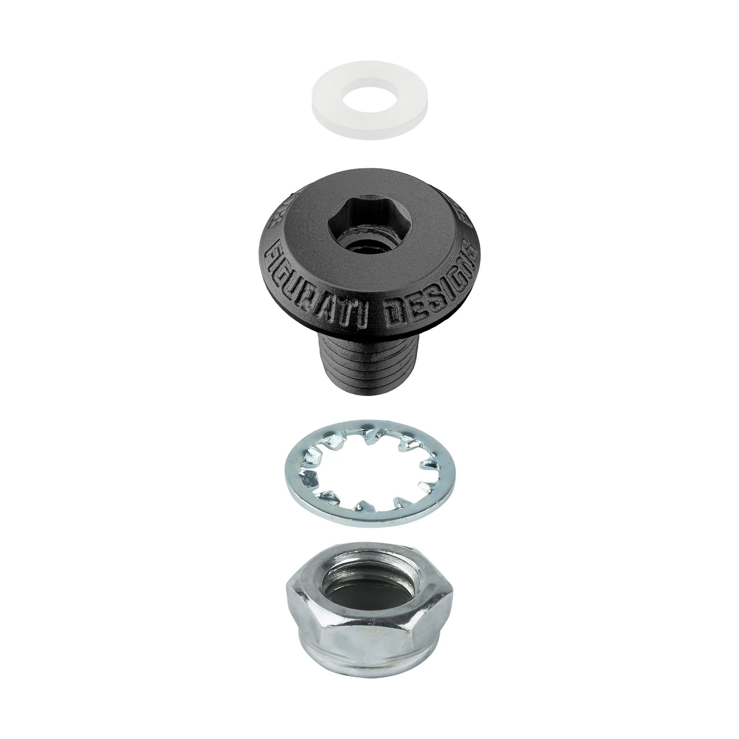 Performance Fender Seat Screw Bushing - Black