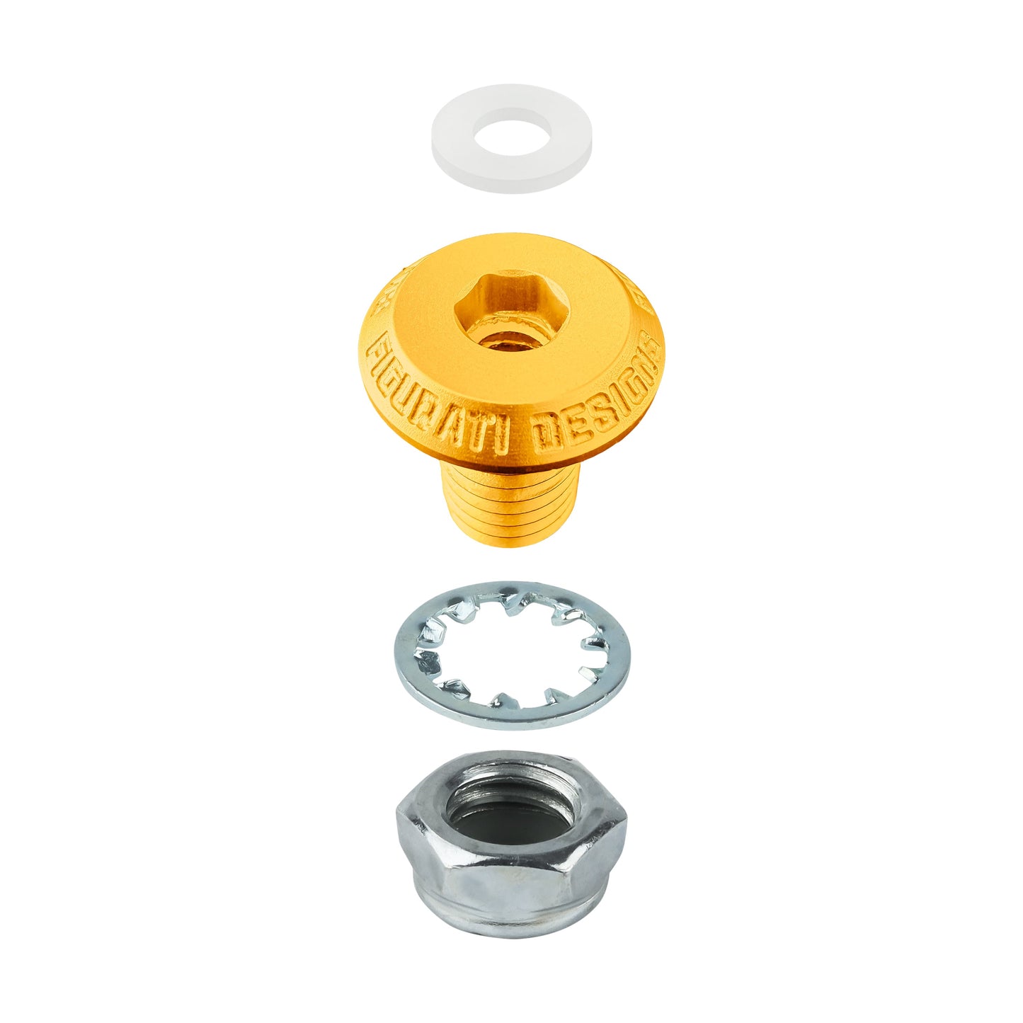 Performance Fender Seat Screw Bushing - Gold