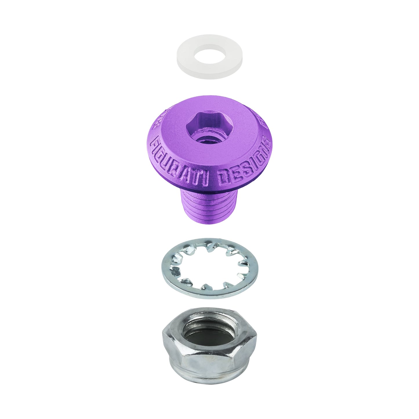 Performance Fender Seat Screw Bushing - Purple