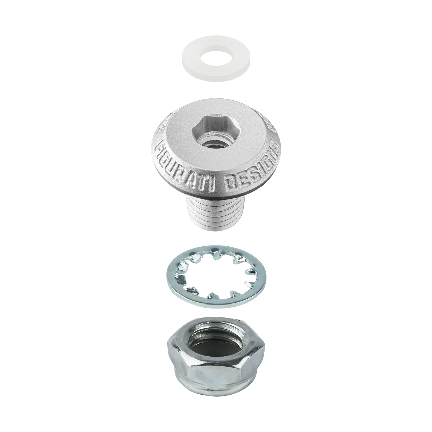 Performance Fender Seat Screw Bushing - Silver