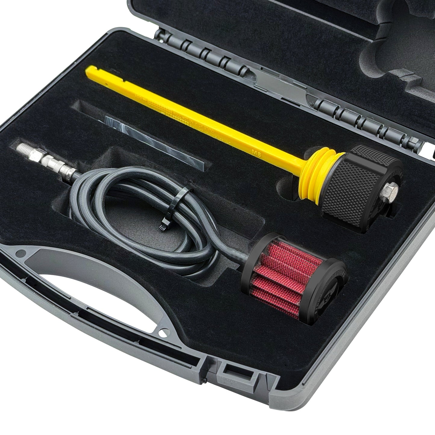 Performance Vented Dipstick for Harley-Davidson Touring M8 - Knurled Black
