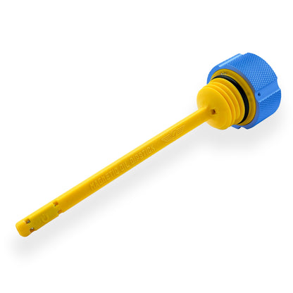 Performance Vented Dipstick for Harley-Davidson Touring Touring M8 - Knurled Blue