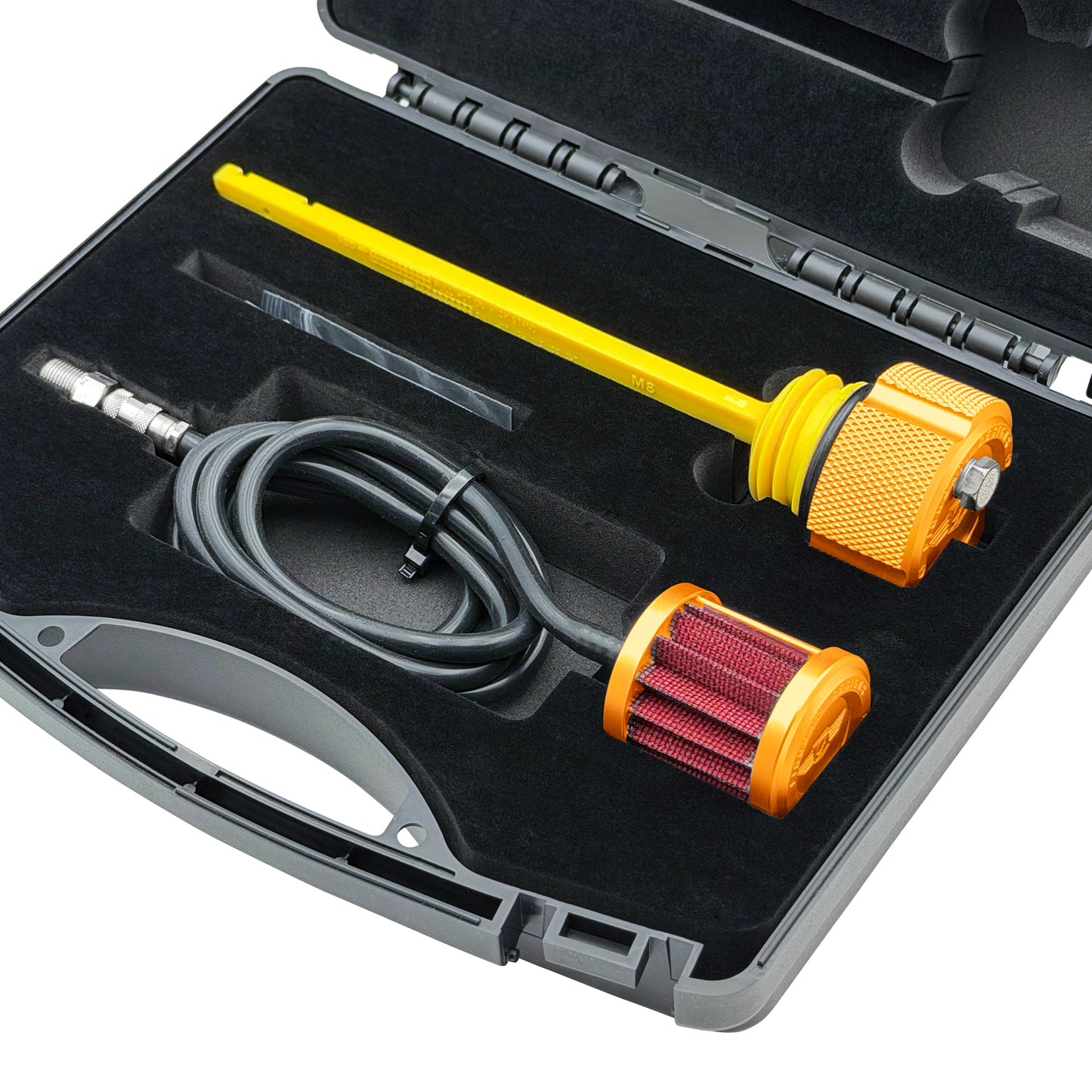 Performance Vented Dipstick for Harley-Davidson Touring M8 - Knurled Gold