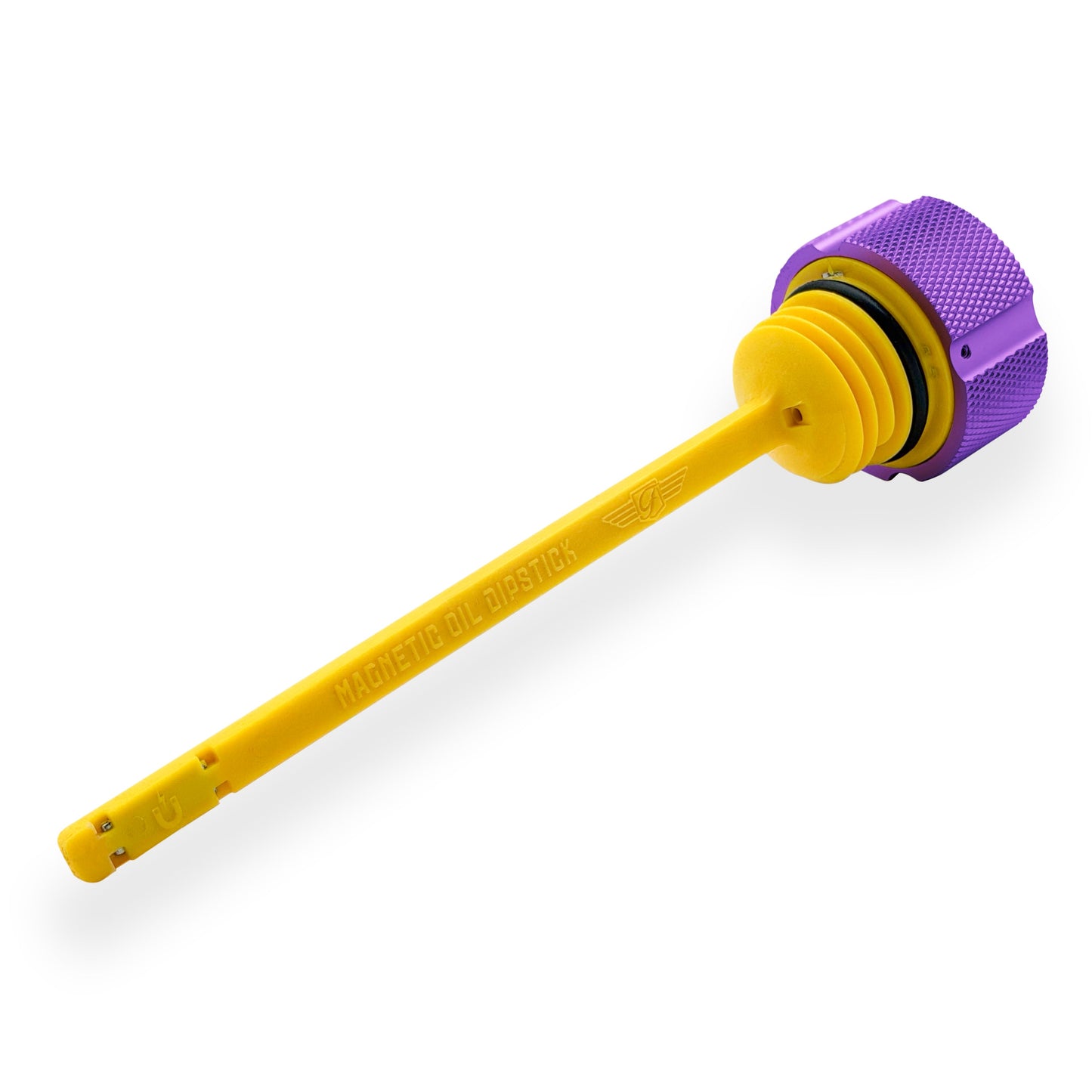 Performance Vented Dipstick for Harley-Davidson Touring M8 - Knurled Purple
