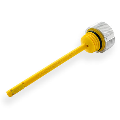 Performance Vented Dipstick for Harley-Davidson Touring M8 - Knurled Silver