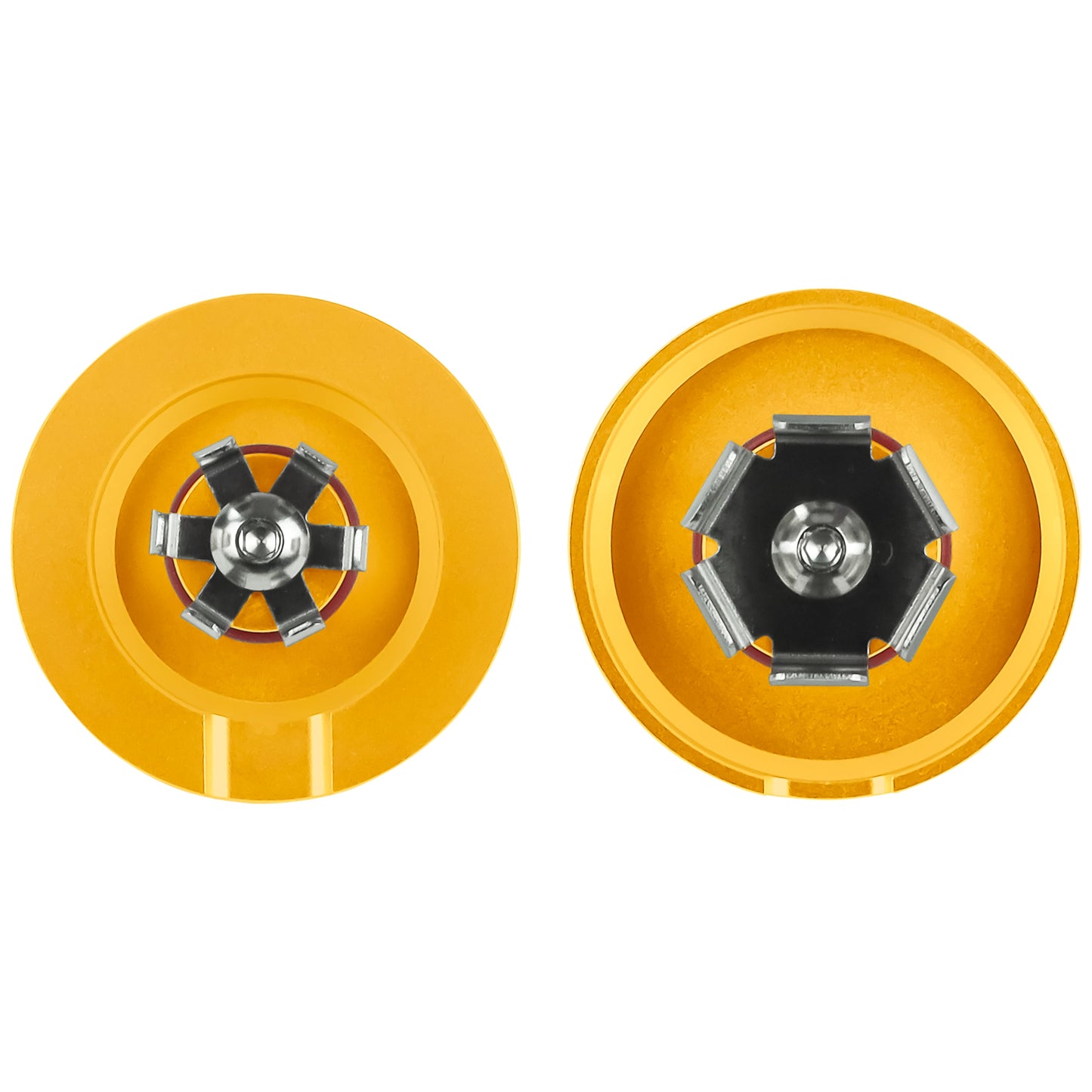 Performance Aluminum Front Axle Nut Covers - Gold