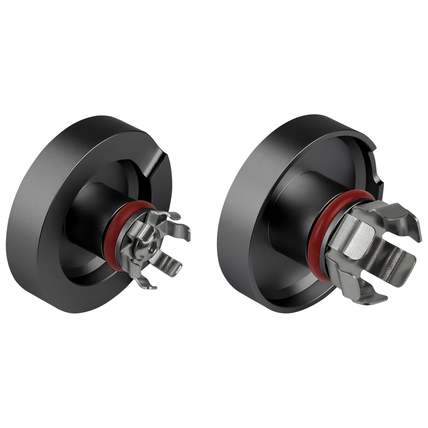 Performance Aluminum Front Axle Nut Covers - Black