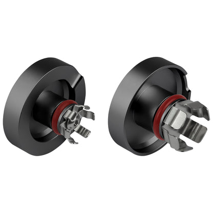 Performance Aluminum Front Axle Nut Covers - Black