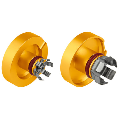 Performance Aluminum Front Axle Nut Covers - Gold