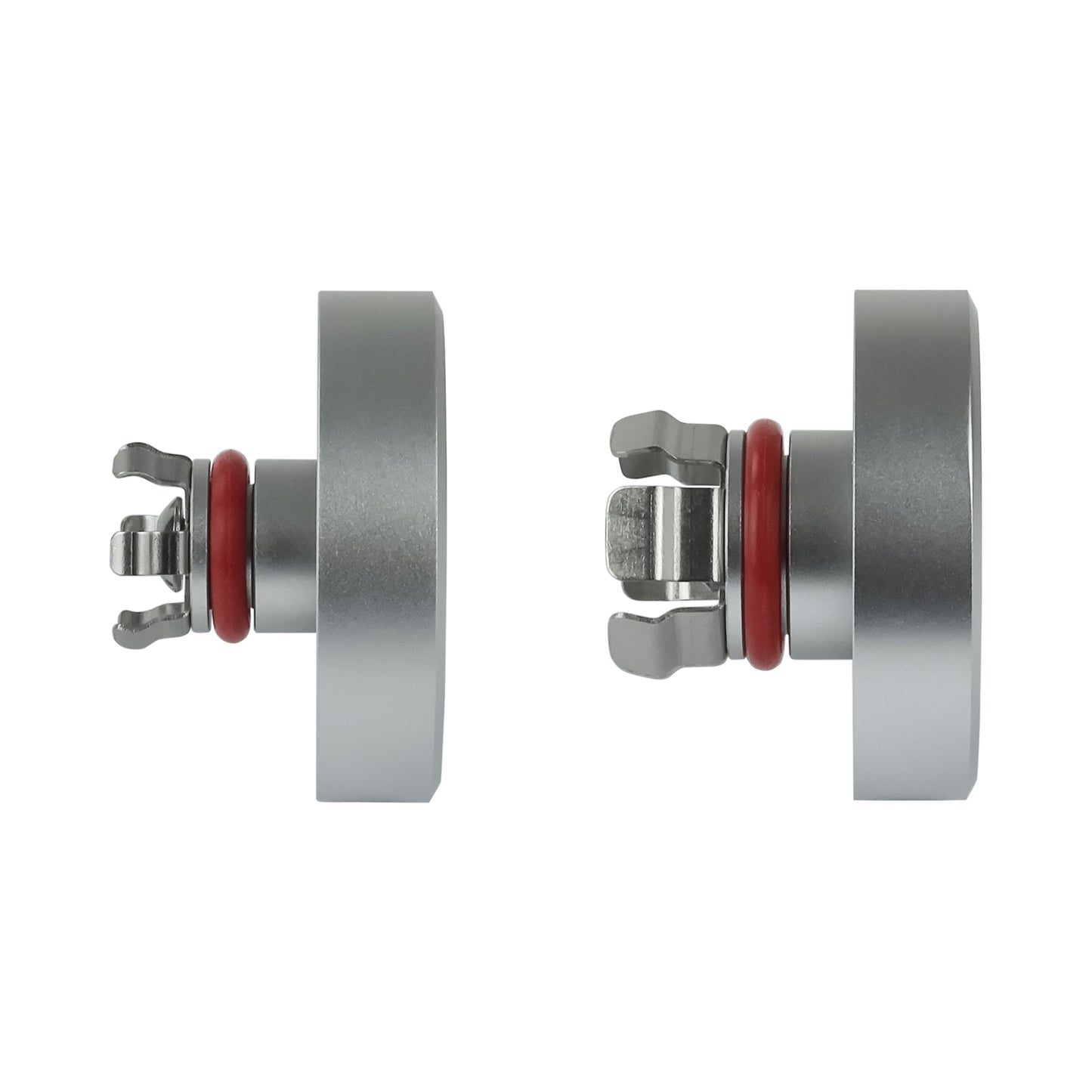 Performance Aluminum Front Axle Nut Covers - Silver