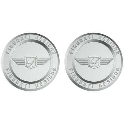 Performance Aluminum Front Axle Nut Covers - Silver