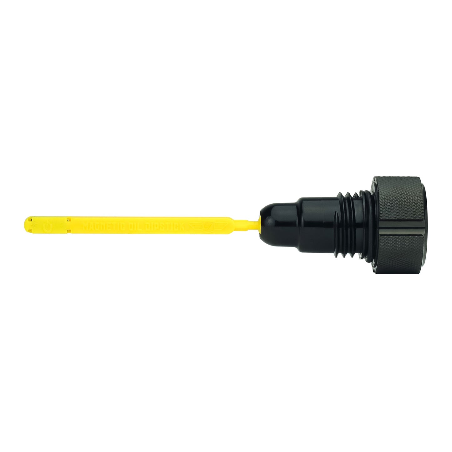 Signature Magnetic Dipstick for Harley-Davidson Touring Twin Cam (2007-2016) - Knurled Black