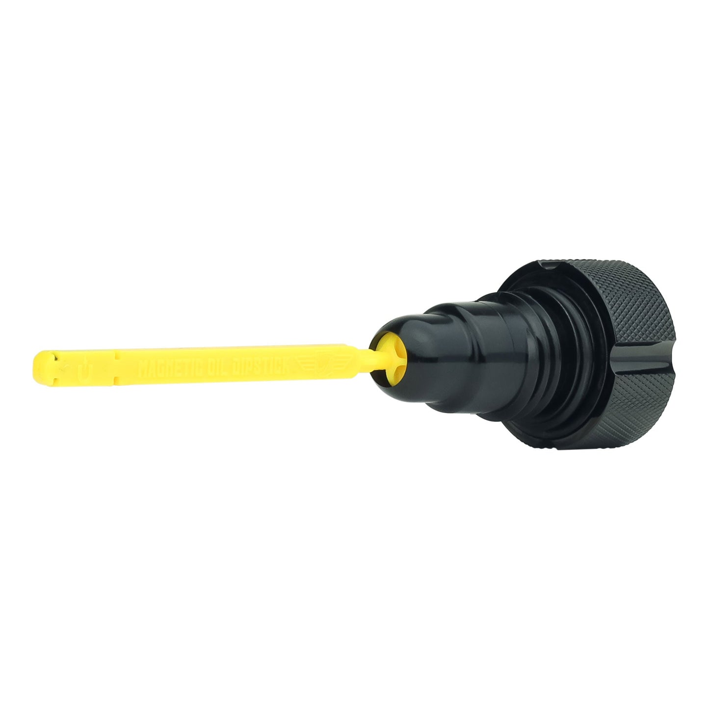 Signature Magnetic Dipstick for Harley-Davidson Touring Twin Cam (2007-2016) - Knurled Black