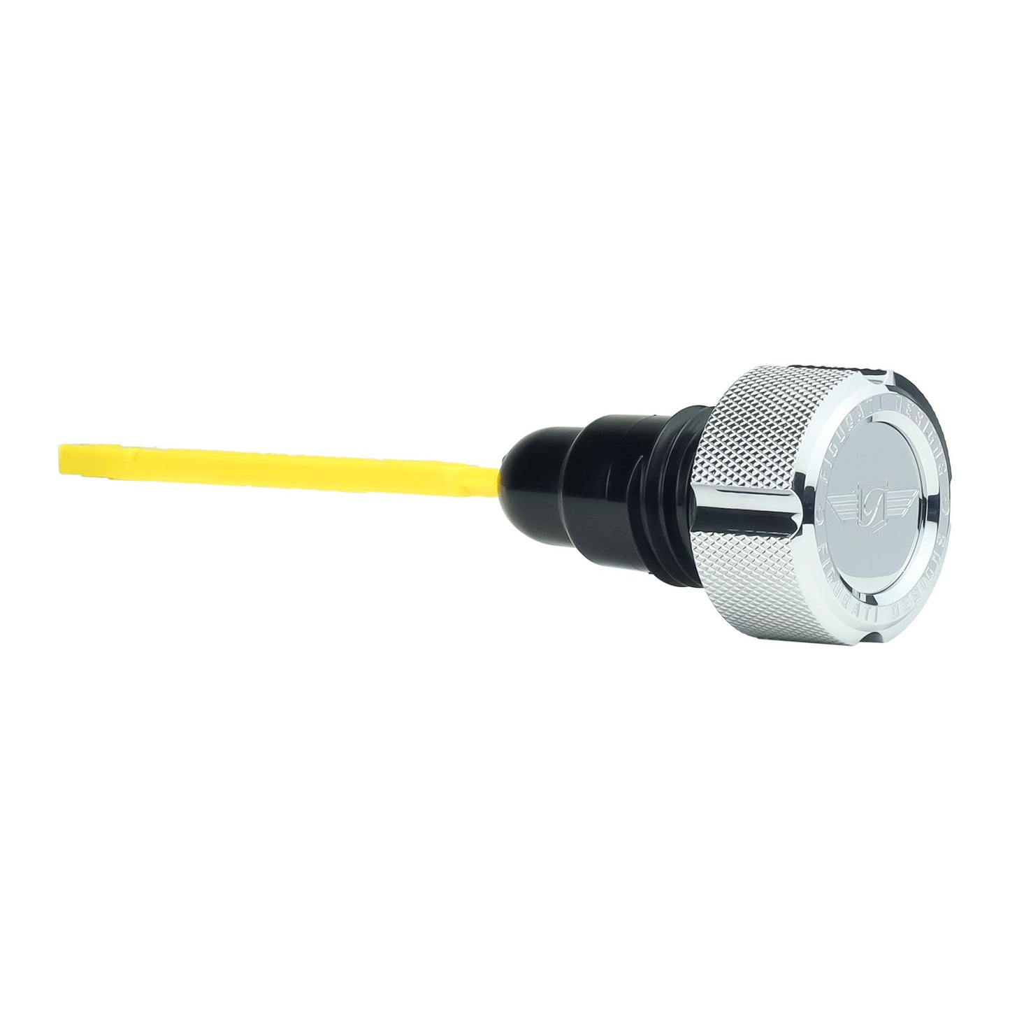 Signature Magnetic Dipstick for Harley-Davidson Touring Twin Cam (2007-2016) - Knurled Silver