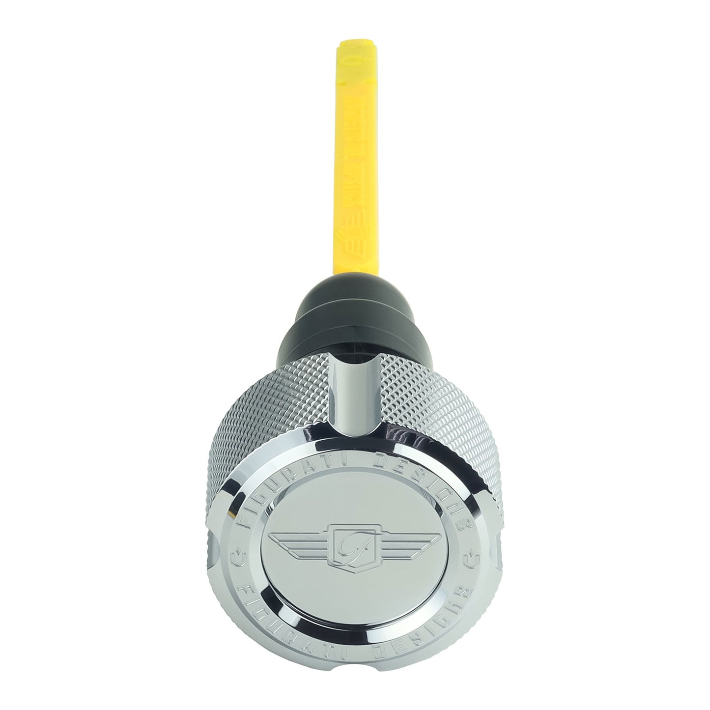 Signature Magnetic Dipstick for Harley-Davidson Touring Twin Cam (2007-2016) - Knurled Silver