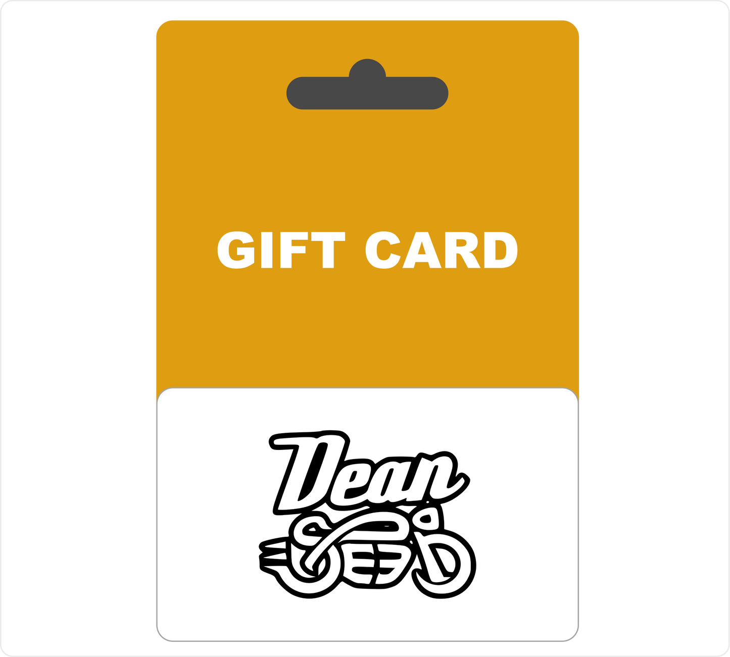 Dean Speed Gift Card