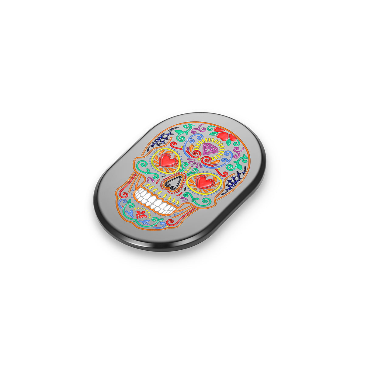 Harley-Davidson Black Antenna Sugar Skull Cover - Left
