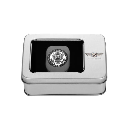 Harley-Davidson Stainless-Steel in Black US Army Antenna Cover - Left