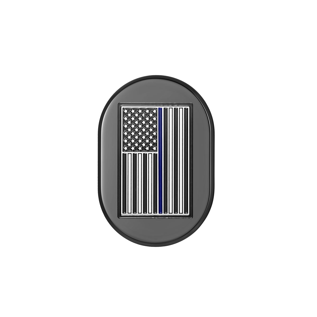 Harley-Davidson Black thin Blue Line Antenna Cover - Left