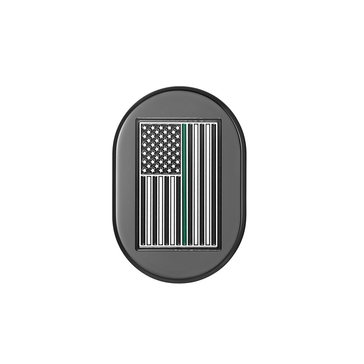 Harley-Davidson Black thin Green Line Antenna Cover - Left